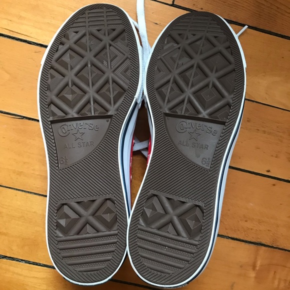 JW Anderson red logo grid chuck taylor converse - Picture 5 of 5